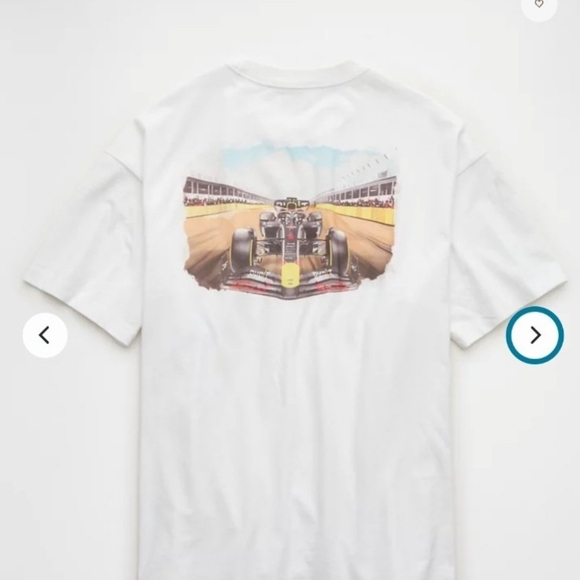 Men's Red Bull F1 Race Car Graphic Tee - White - MV1 - Picture 5 of 8